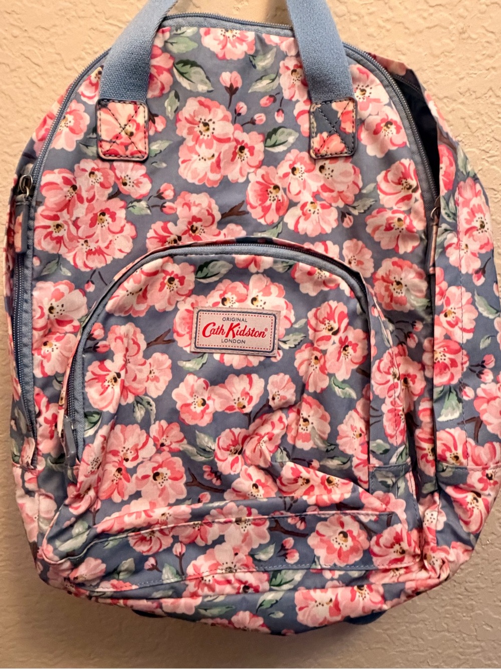 Cath Kidston Pink Floral Blue Kids Backpack